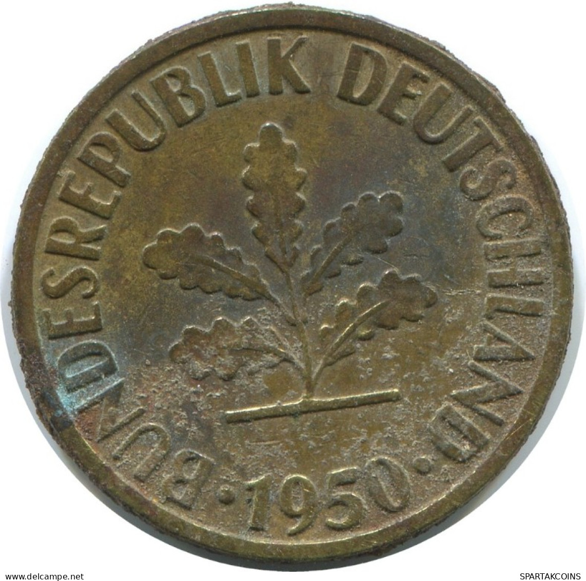 10 PFENNIG 1950 J BRD ALEMANIA Moneda GERMANY #AD851.9.E.A - 10 Pfennig