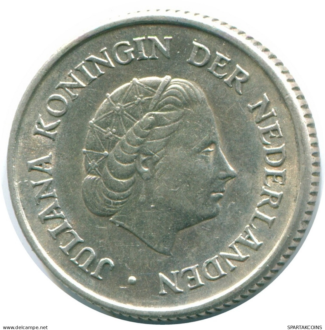 1/4 GULDEN 1967 NIEDERLÄNDISCHE ANTILLEN SILBER Koloniale Münze #NL11467.4.D.A - Antille Olandesi