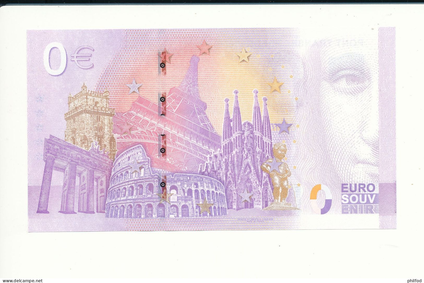 Billet Touristique 0 Euro - PONT TRANSBORDEUR (1900) - UEYG - 2023-1  N° 302 - Other & Unclassified