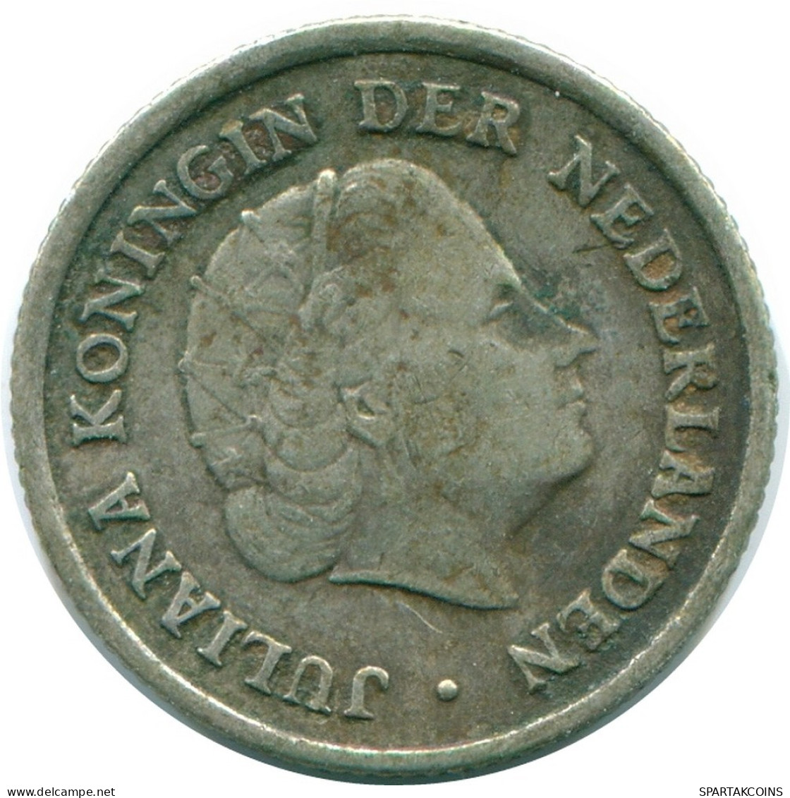1/10 GULDEN 1957 NIEDERLÄNDISCHE ANTILLEN SILBER Koloniale Münze #NL12164.3.D.A - Nederlandse Antillen