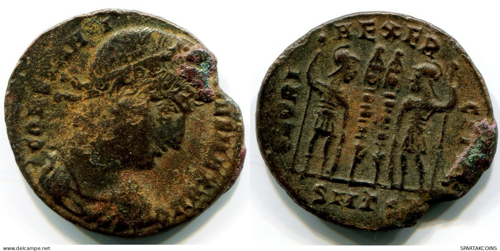 CONSTANTINE I MINTED IN THESSALONICA FOUND IN IHNASYAH HOARD #ANC11130.14.D.A - The Christian Empire (307 AD Tot 363 AD)