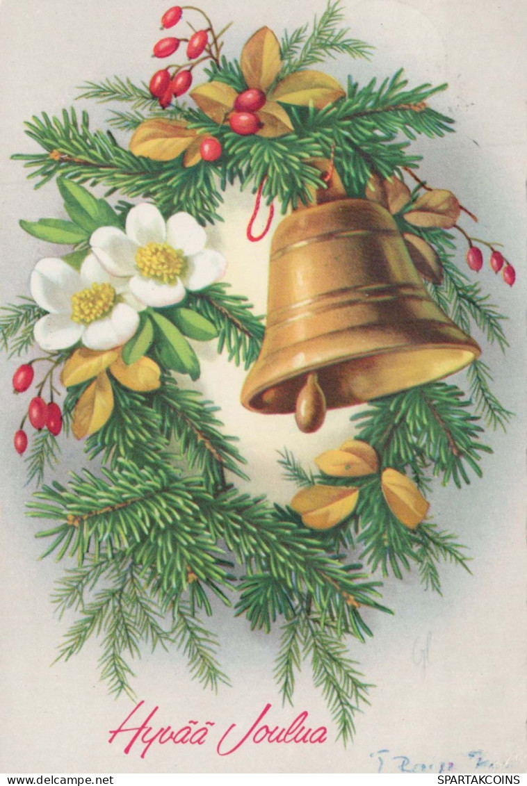 Buon Anno Natale BELL Vintage Cartolina CPSM #PAY636.A - Nouvel An