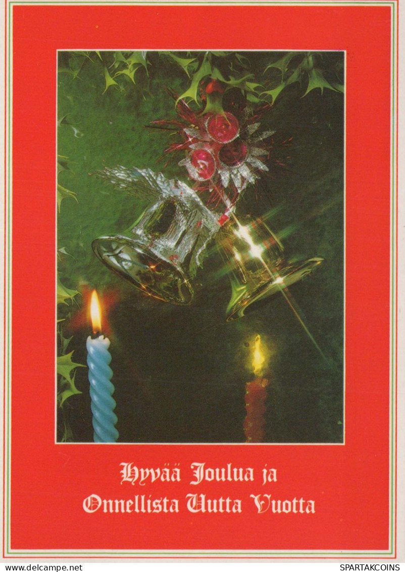 Buon Anno Natale CANDELA Vintage Cartolina CPSM #PAZ272.A - Nouvel An
