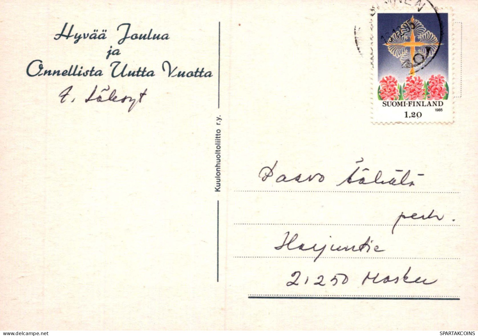 Neujahr Weihnachten Vintage Ansichtskarte Postkarte CPSM #PAW527.A - Nouvel An