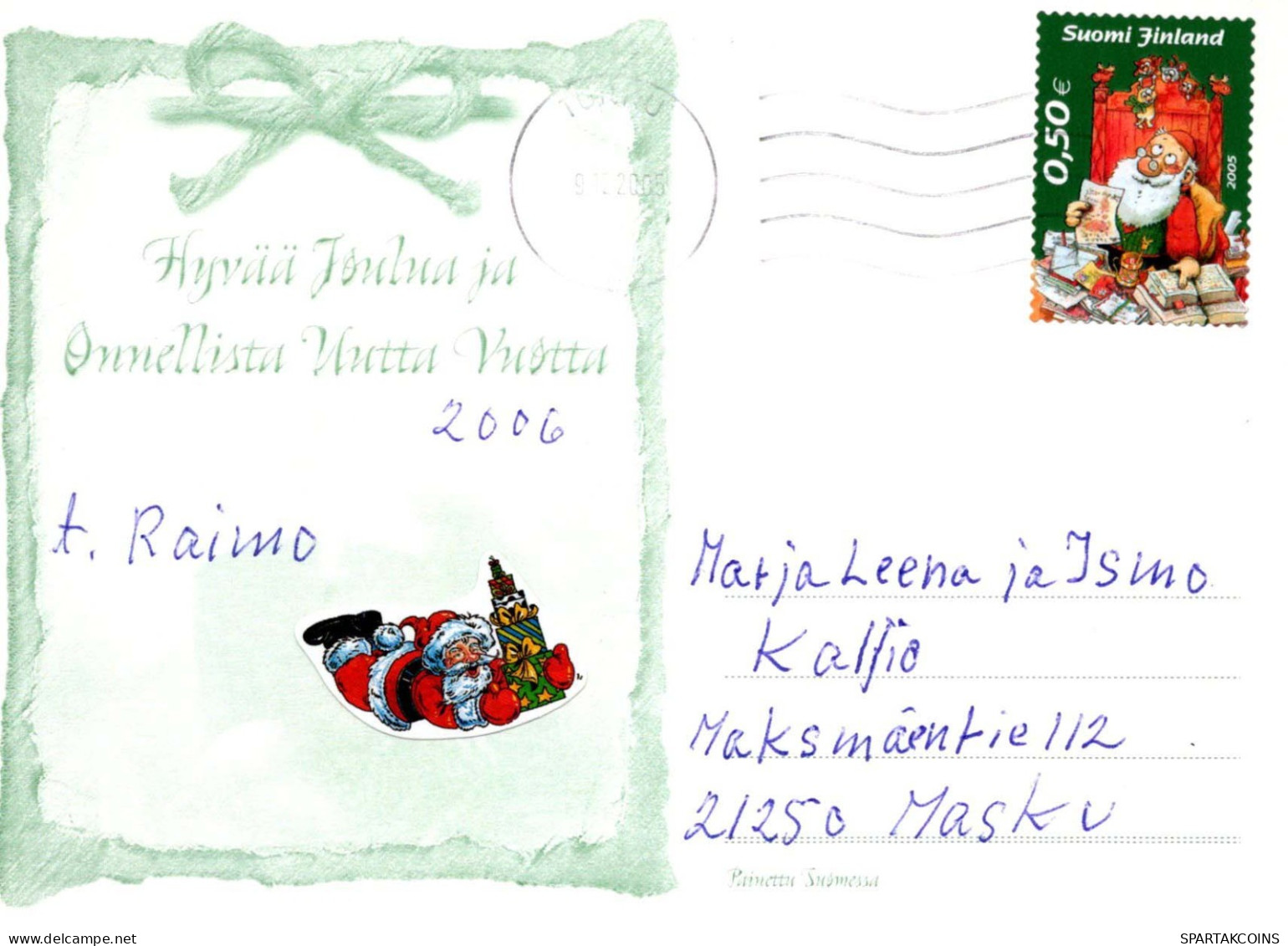 Buon Anno Natale CANDELA Vintage Cartolina CPSM #PAV574.A - Nouvel An