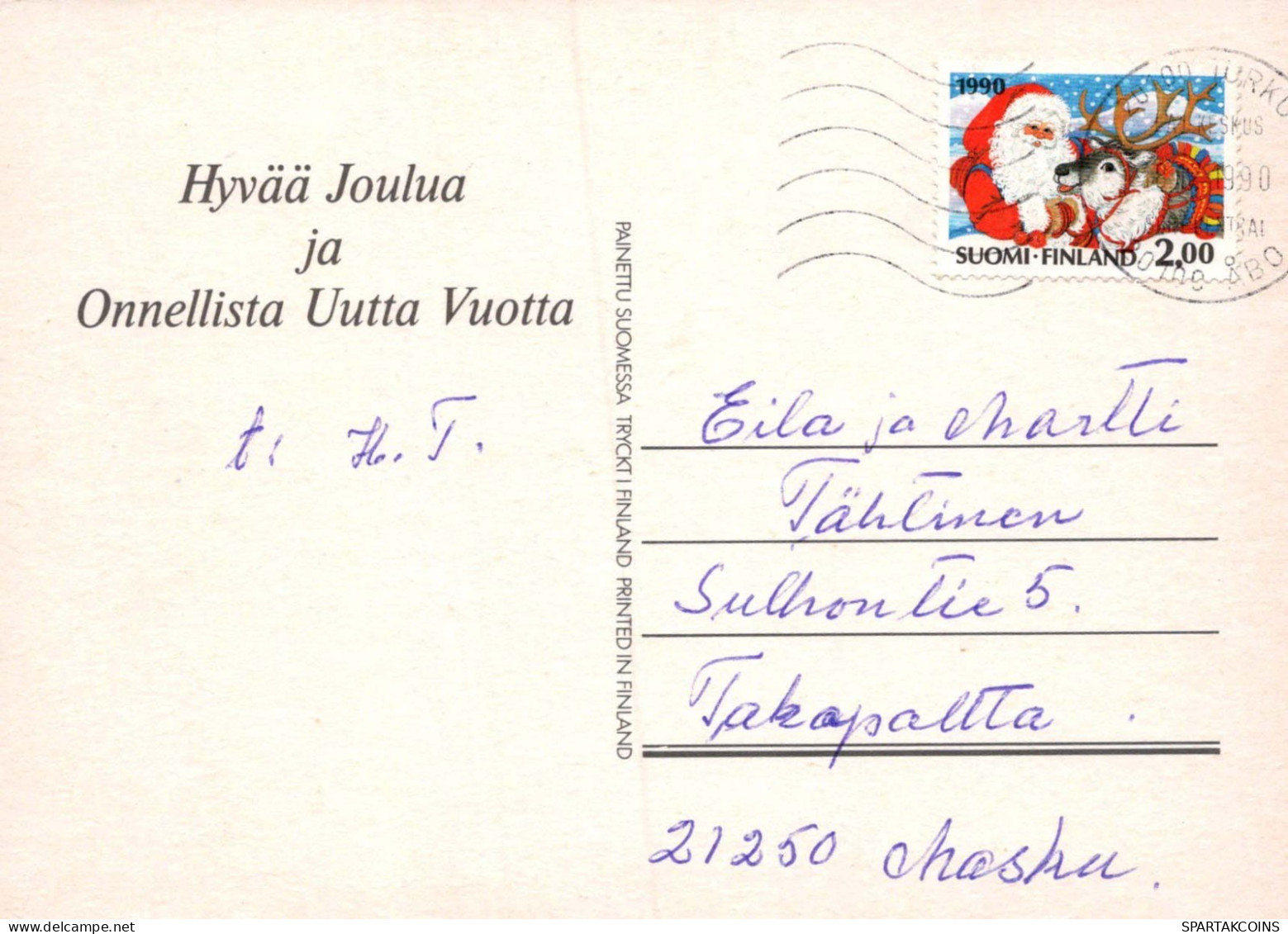 Buon Anno Natale CANDELA Vintage Cartolina CPSM #PAV474.A - Nouvel An