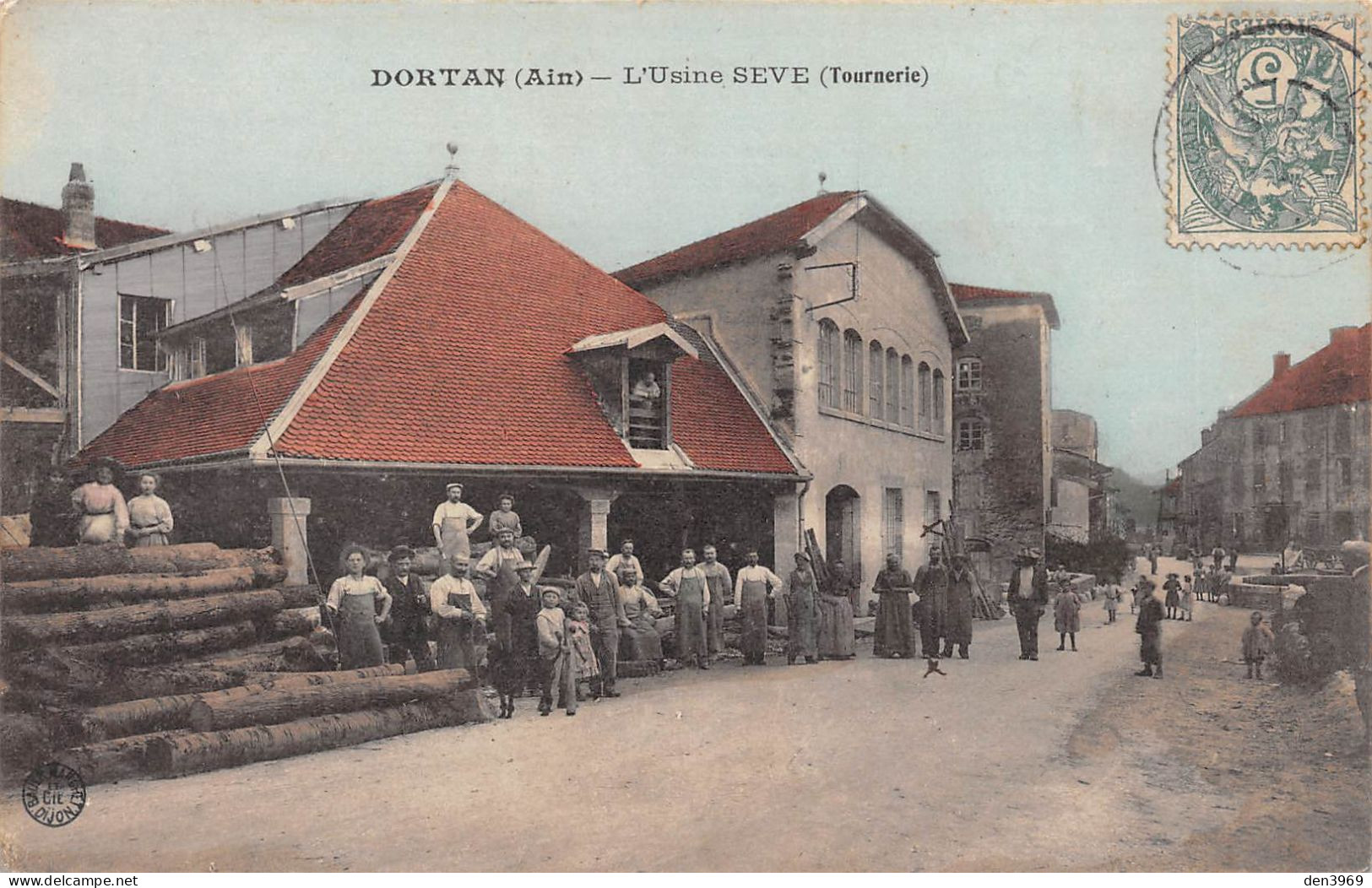 DORTAN (Ain) - L'Usine Sève (Tournerie) - Bauer-Marchet Dijon - Voyagé 190? (2 Scans) Borsotti à Saint-Laurent-les-Macon - Unclassified