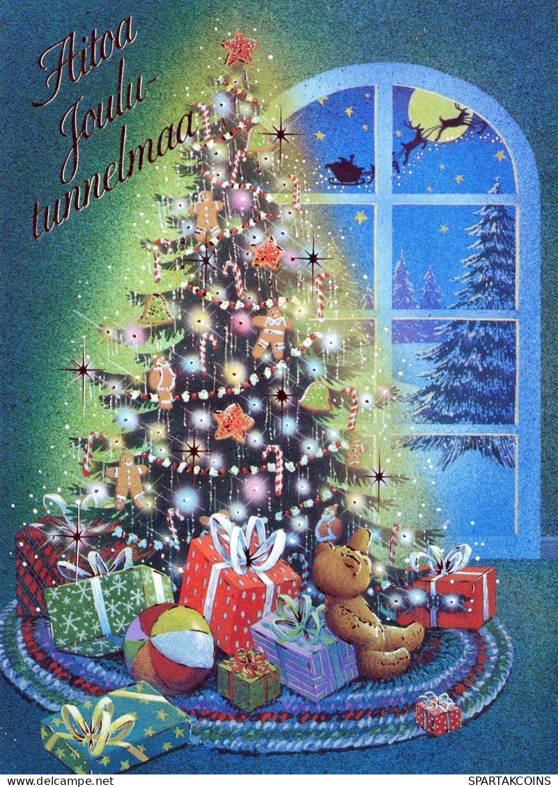 Buon Anno Natale Vintage Cartolina CPSM #PAV244.A - Nouvel An