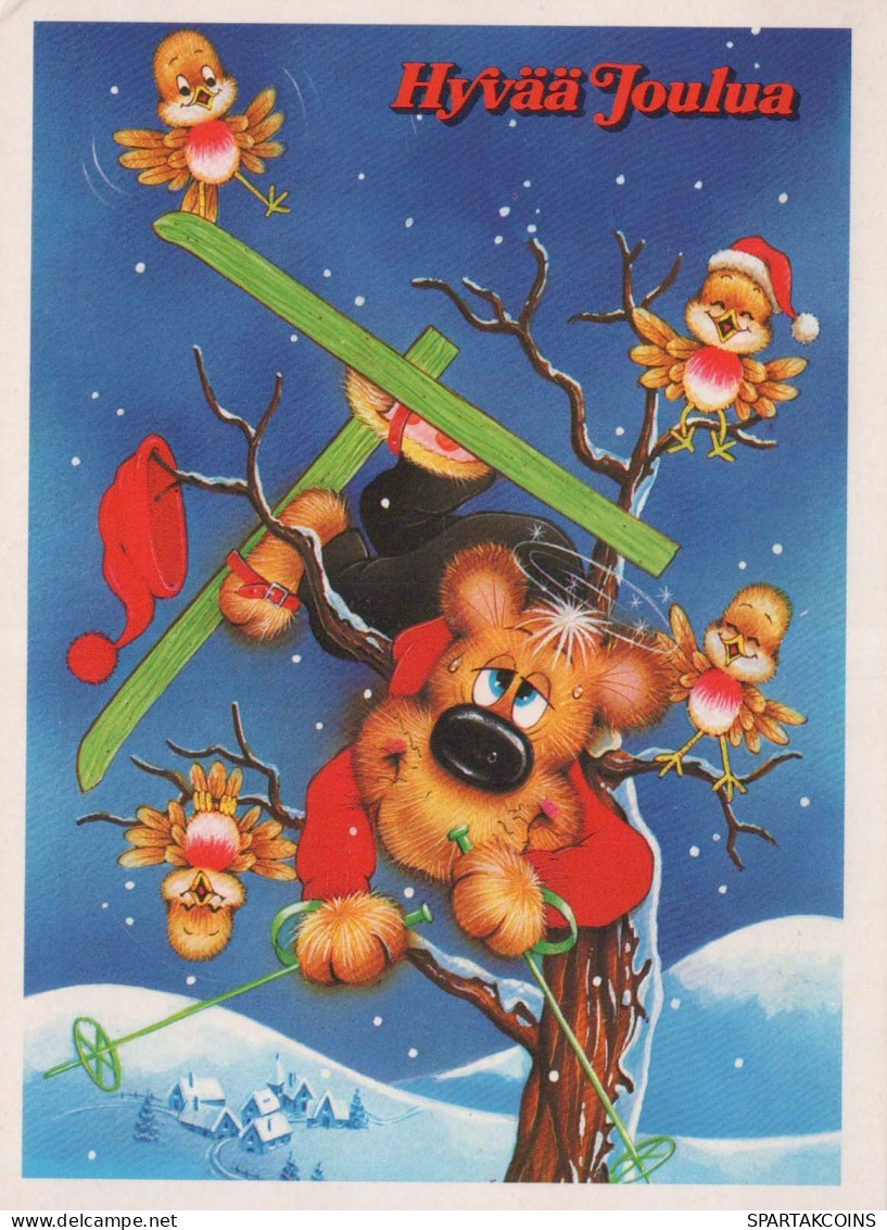 Bonne Année Noël Vintage Carte Postale CPSM #PAU904.A - Nouvel An