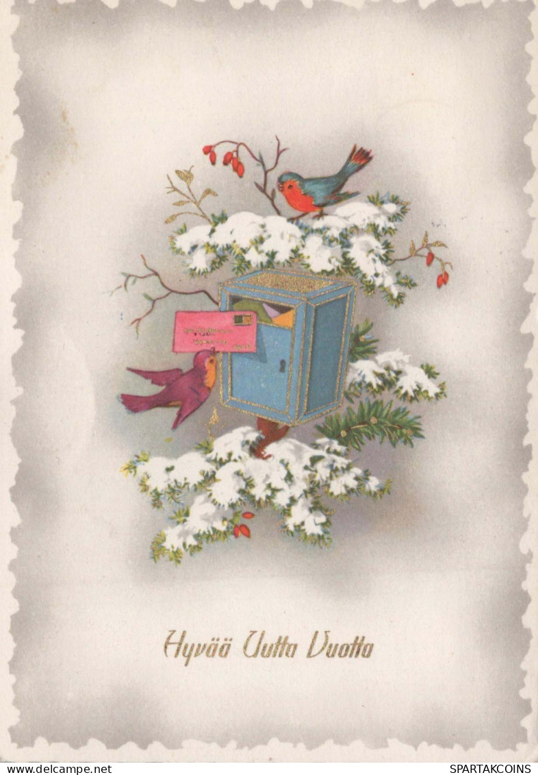 Happy New Year Christmas Vintage Postcard CPSM #PAT805.A - Nouvel An