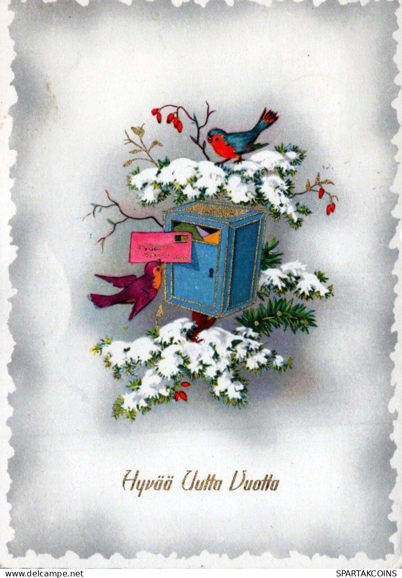 Happy New Year Christmas Vintage Postcard CPSM #PAT805.A - Nouvel An
