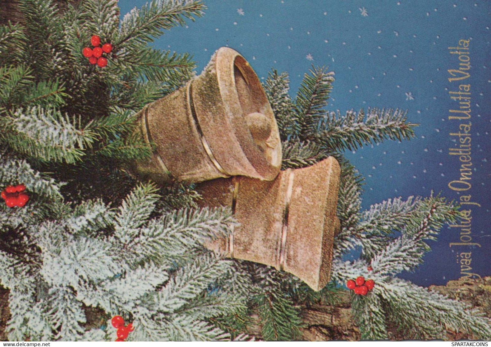 Neujahr Weihnachten BELL Vintage Ansichtskarte Postkarte CPSM #PAT534.A - Neujahr