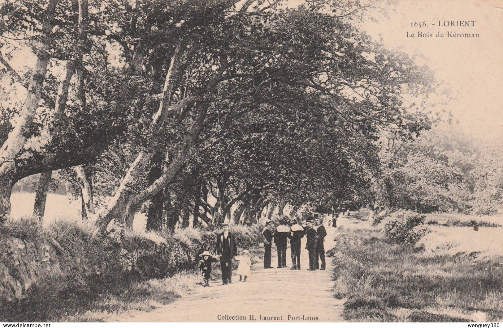 56 LORIENT.  KEROMAN    Le Bois  De Keroman.     TB PLAN 1909      RARE - Lorient