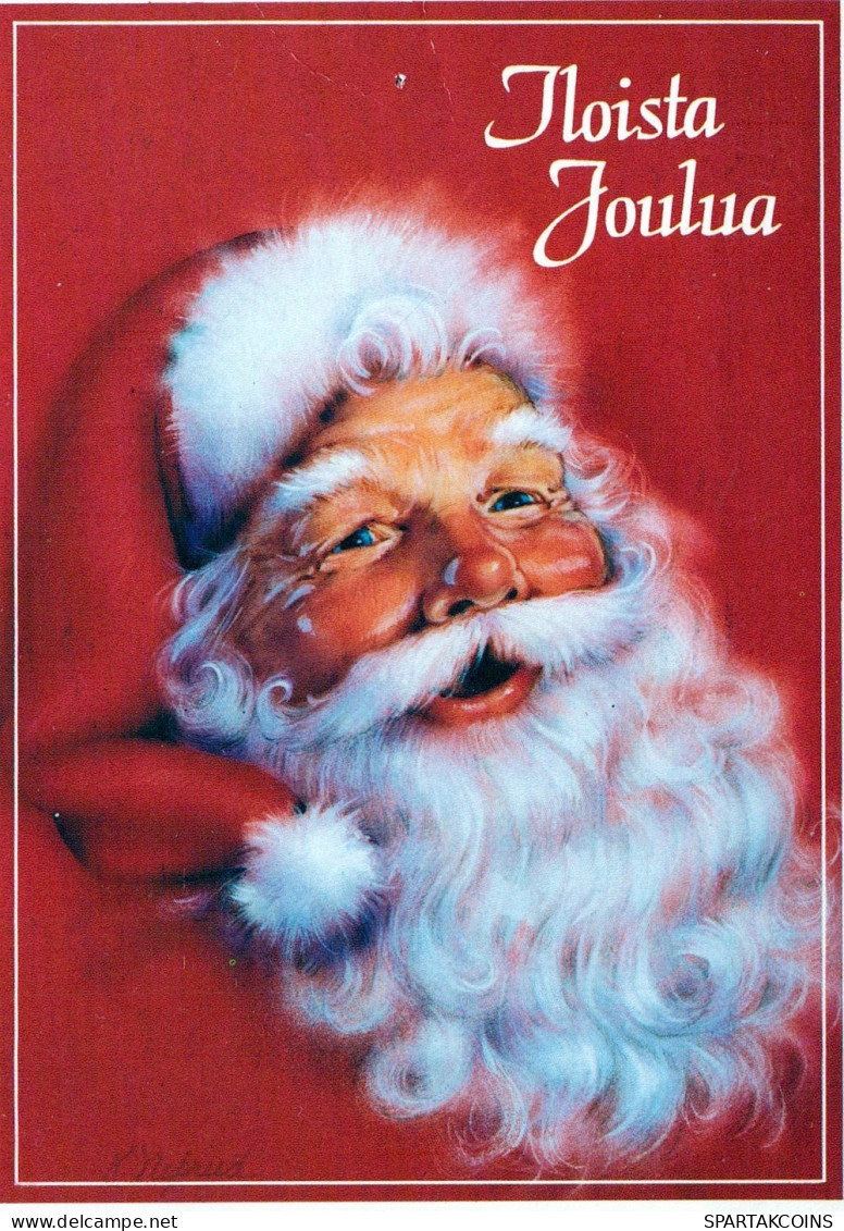 PÈRE NOËL NOËL Fêtes Voeux Vintage Carte Postale CPSM #PAJ817.A - Santa Claus