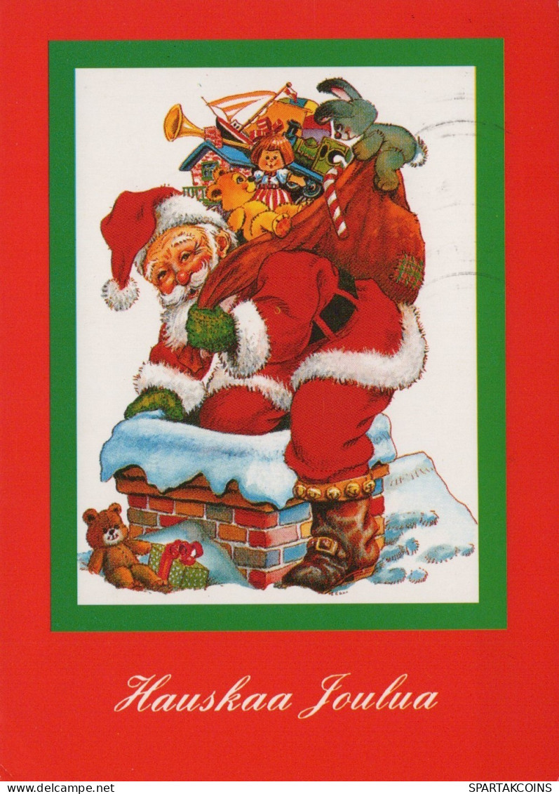 SANTA CLAUS CHRISTMAS Holidays Vintage Postcard CPSM #PAJ766.A - Santa Claus