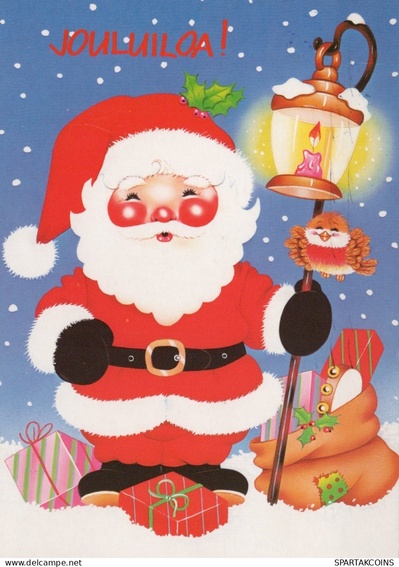 BABBO NATALE Natale Vintage Cartolina CPSM #PAJ574.A - Santa Claus