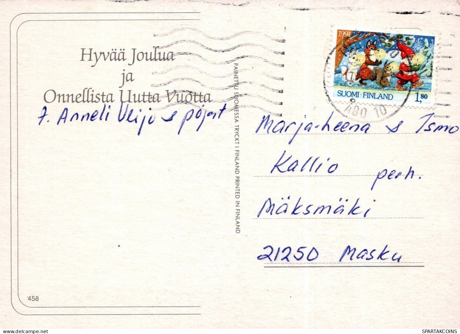 SANTA CLAUS CHRISTMAS Holidays Vintage Postcard CPSM #PAJ532.A - Santa Claus