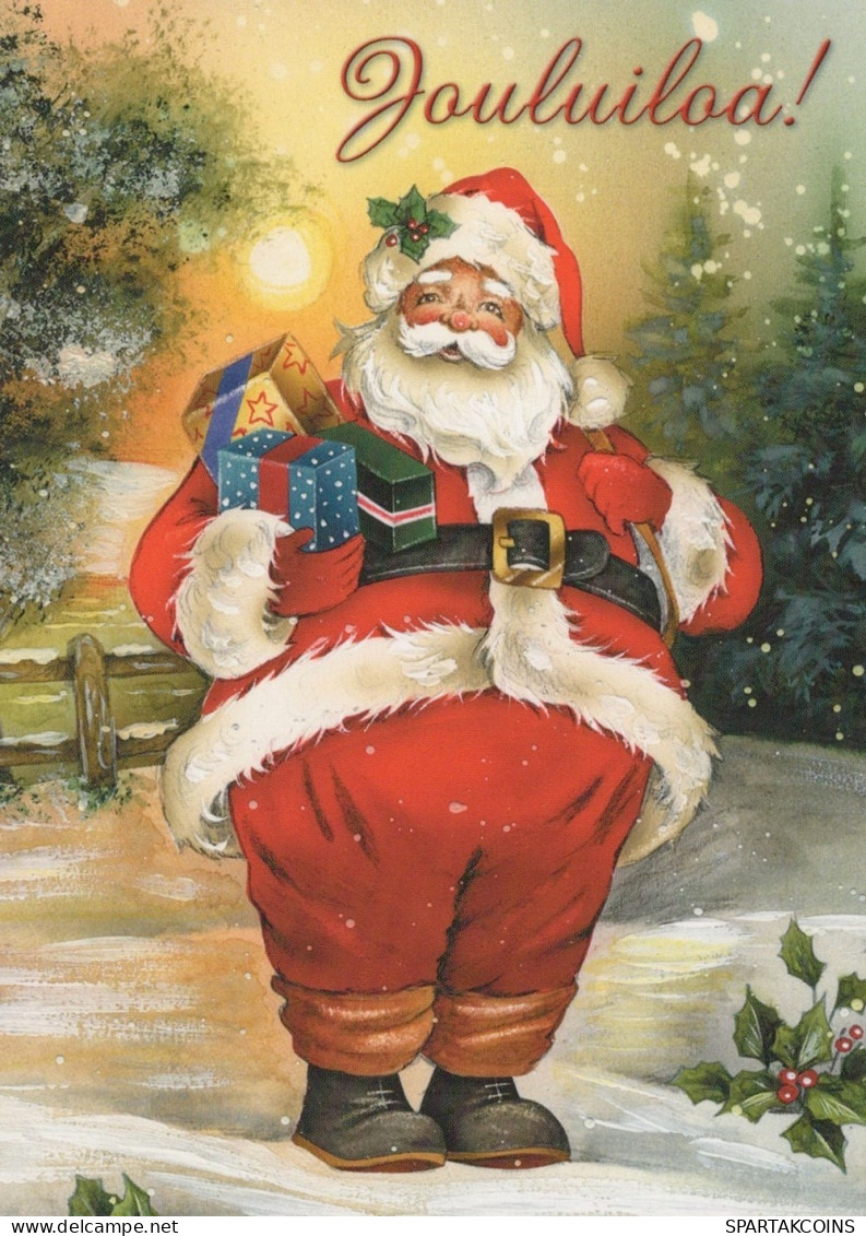 SANTA CLAUS CHRISTMAS Holidays Vintage Postcard CPSM #PAJ527.A - Santa Claus