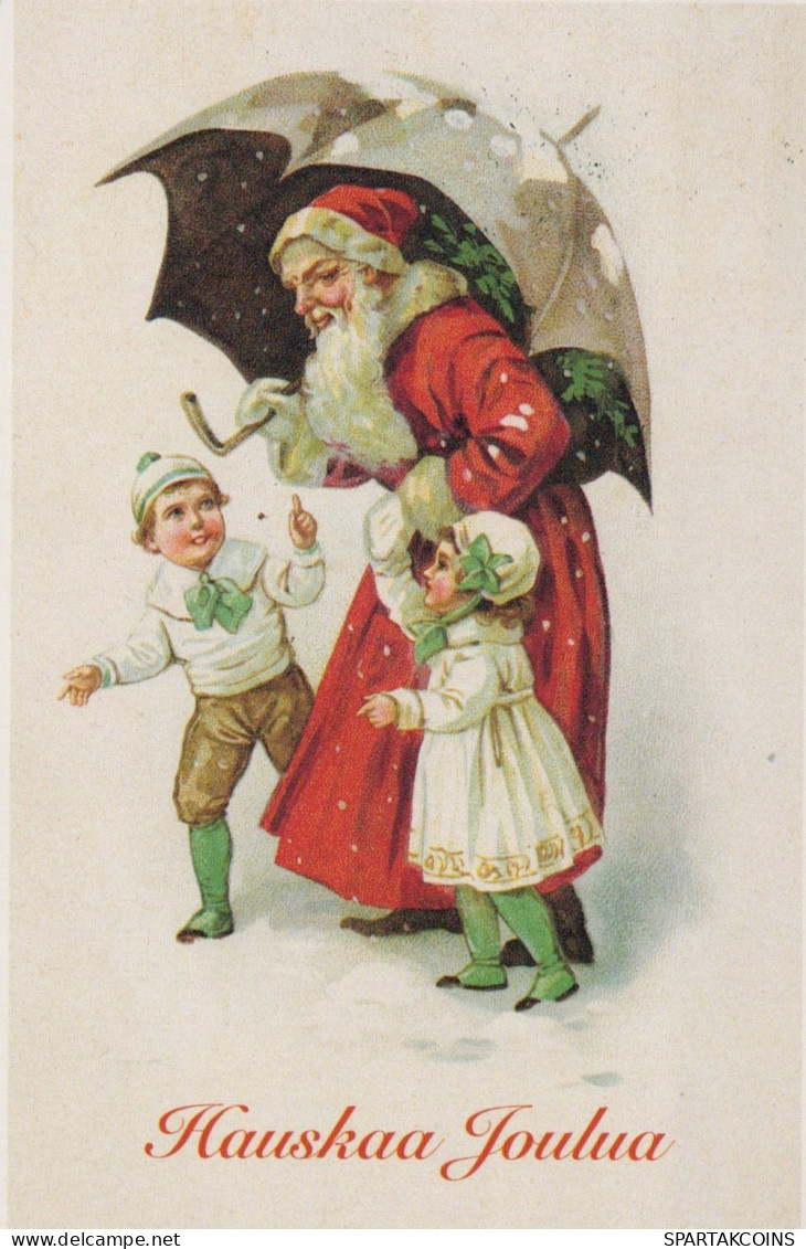 BABBO NATALE Natale Vintage Cartolina CPSMPF #PAJ465.A - Santa Claus