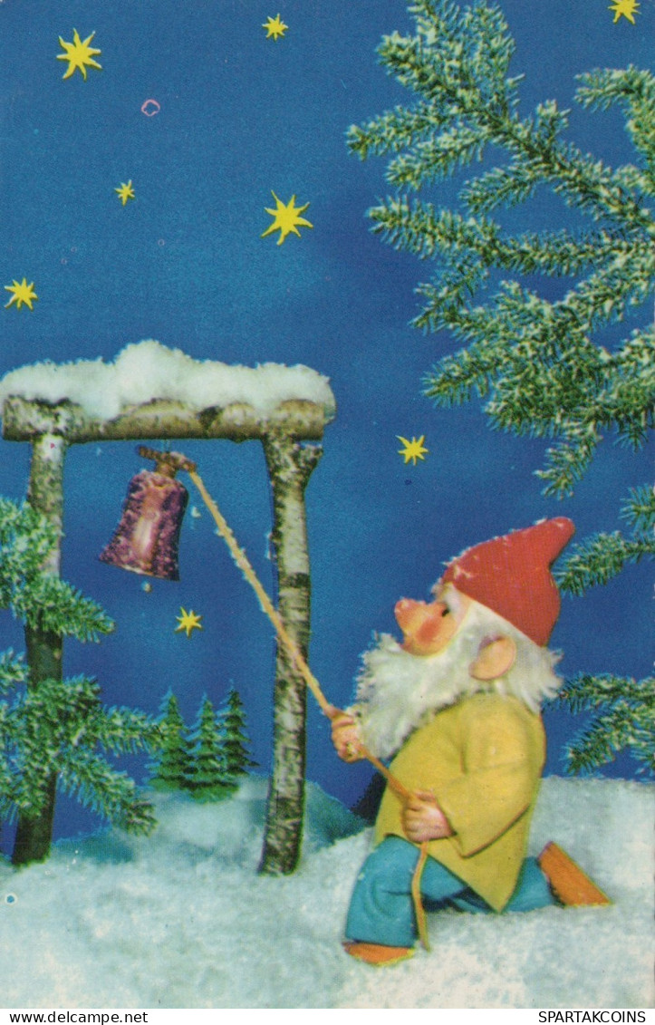 PÈRE NOËL NOËL Fêtes Voeux Vintage Carte Postale CPSMPF #PAJ456.A - Santa Claus