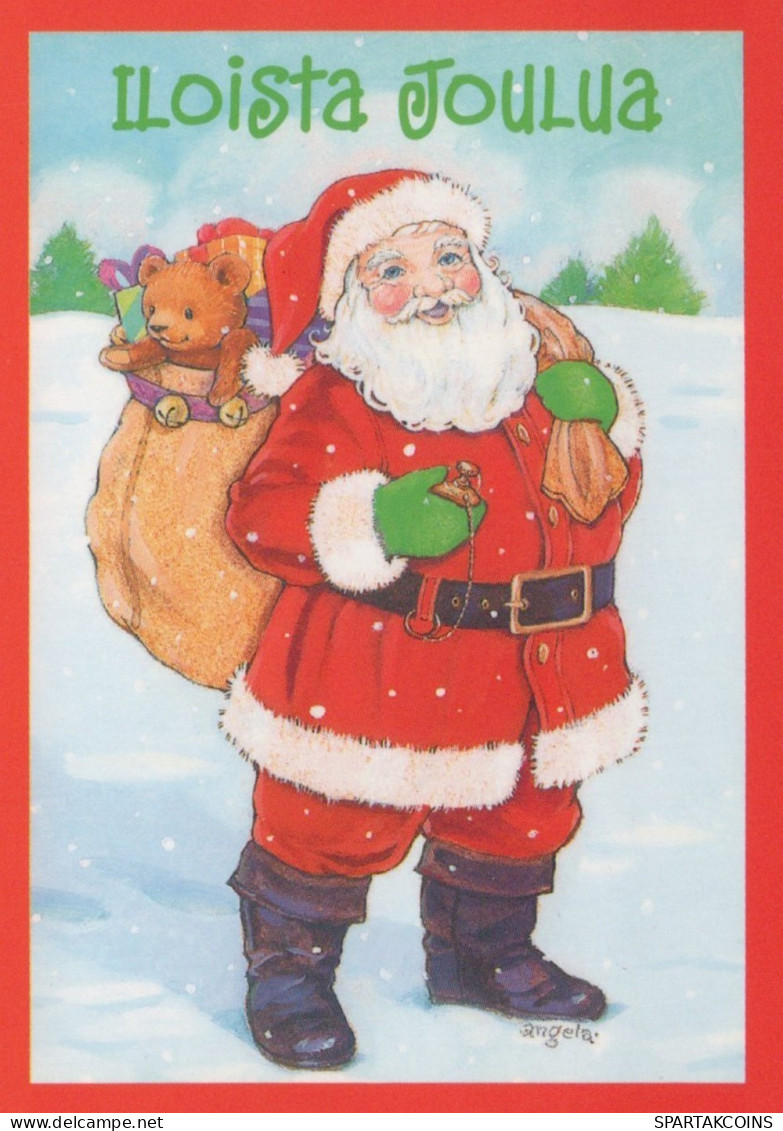 PÈRE NOËL NOËL Fêtes Voeux Vintage Carte Postale CPSMPF #PAJ404.A - Santa Claus