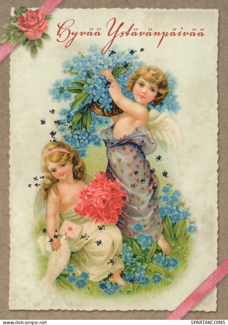 ANGE NOËL Vintage Carte Postale CPSM #PAH416.A - Anges