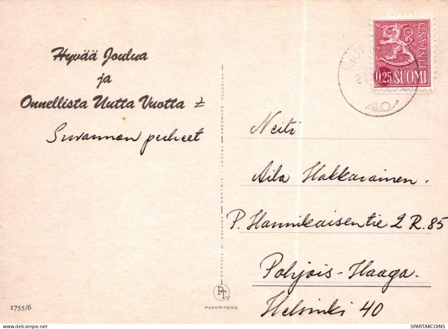 ÁNGEL NAVIDAD Vintage Tarjeta Postal CPSM #PAH355.A - Anges