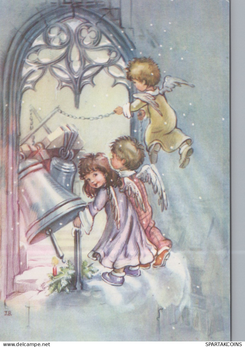 ANGELO Buon Anno Natale Vintage Cartolina CPSM #PAG960.A - Engelen