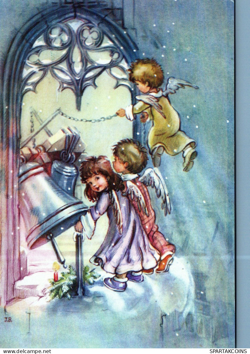 ANGELO Buon Anno Natale Vintage Cartolina CPSM #PAG960.A - Anges