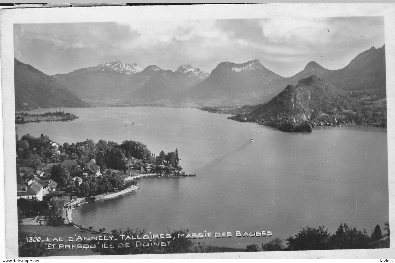 74 TALLOIRES - Lac D'Annecy - Massif Des Bauges Et Presqu'ile De Duingt - Circulée 1946 - Talloires