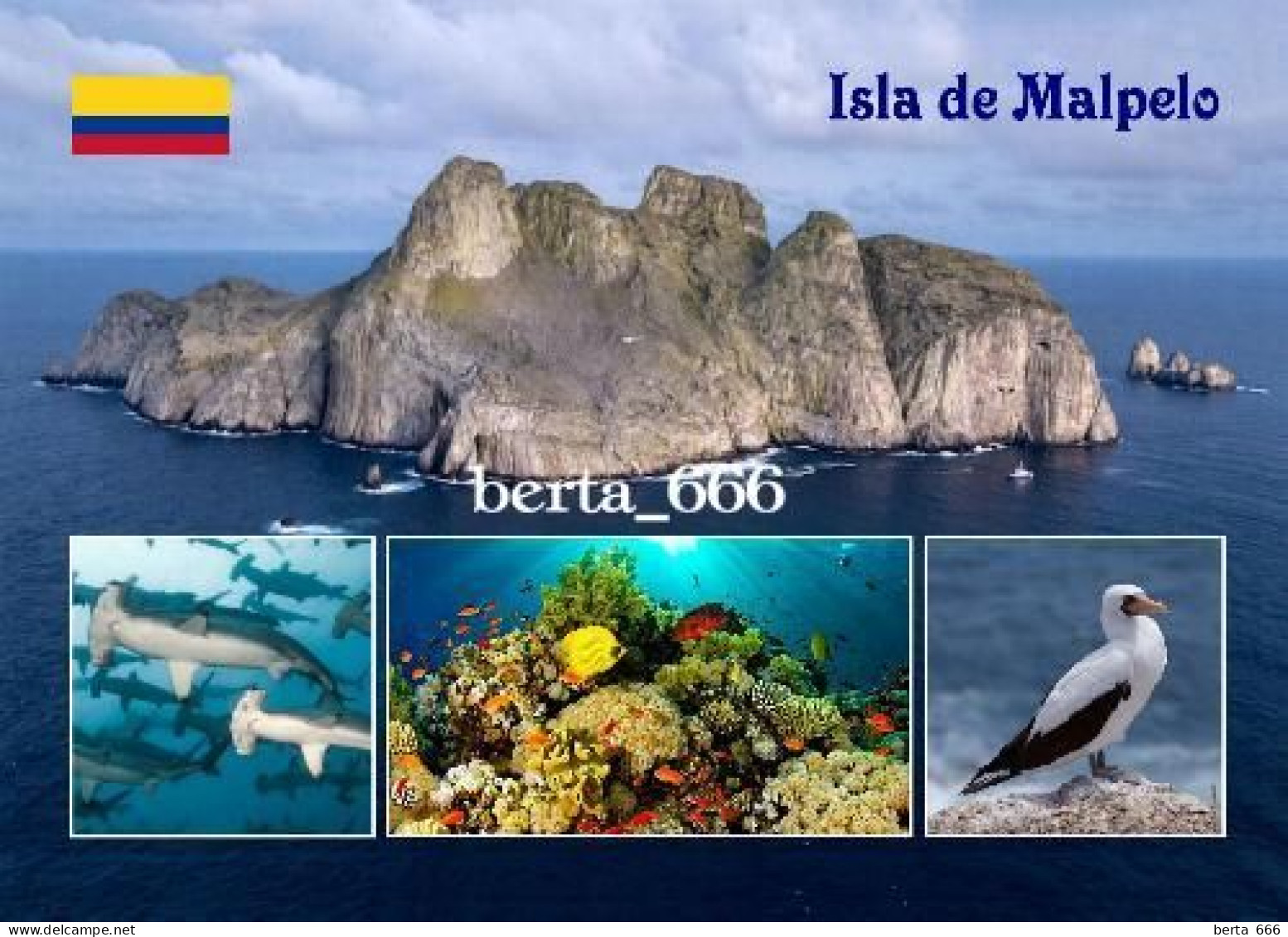 Colombia Malpelo Island UNESCO New Postcard - Colombie