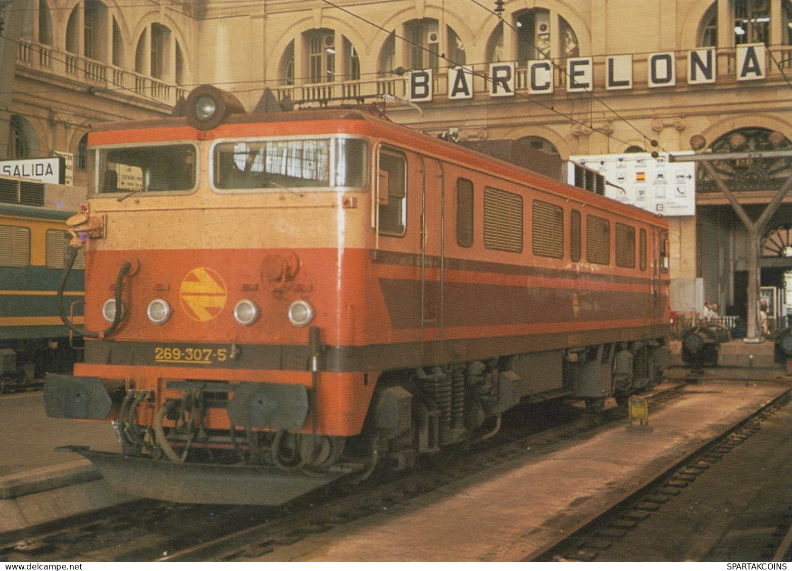 TRENO TRASPORTO FERROVIARIO Vintage Cartolina CPSM #PAA712.A - Treni