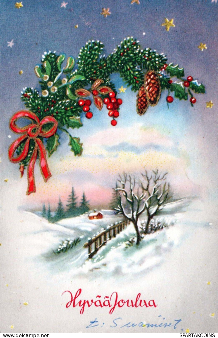 Happy New Year Christmas Vintage Postcard CPSMPF #PKG229.A - Neujahr