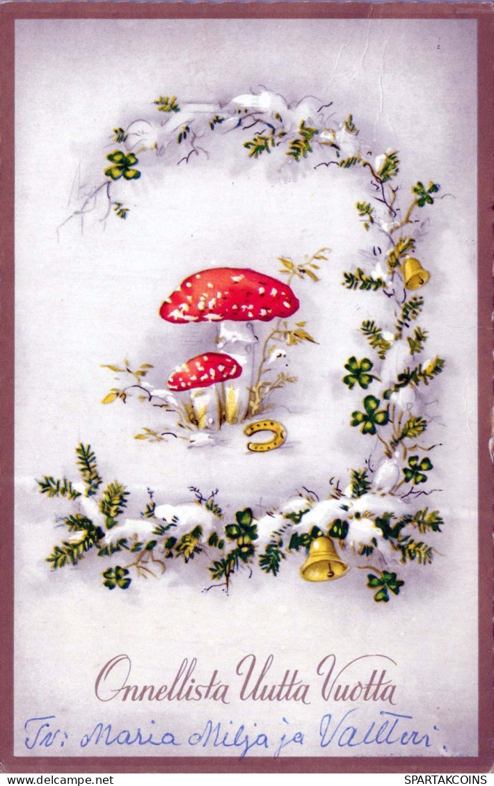 Happy New Year Christmas Vintage Postcard CPSMPF #PKD745.A - Neujahr