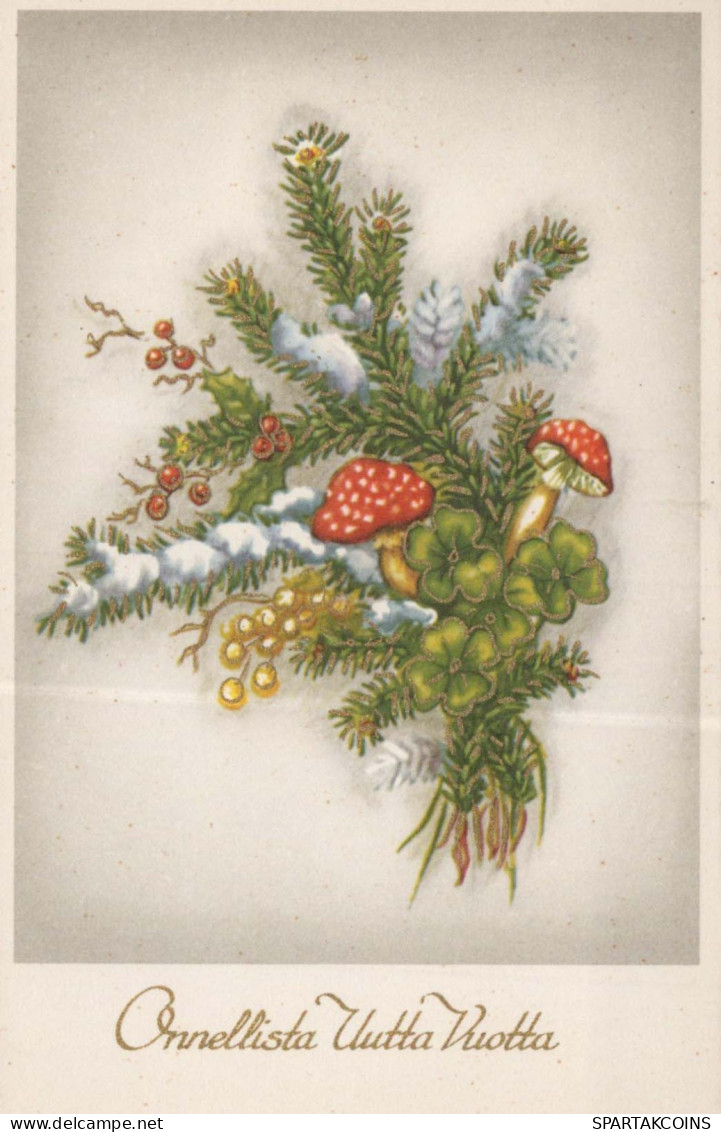 Happy New Year Christmas Vintage Postcard CPSMPF #PKD665.A - Neujahr