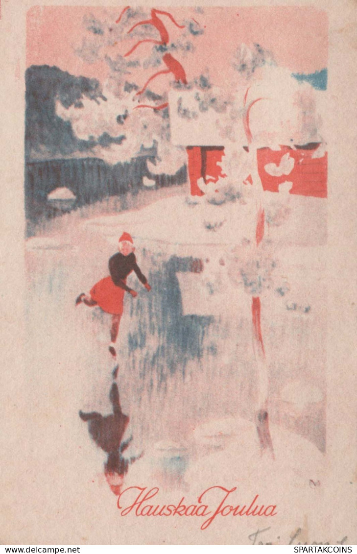 Happy New Year Christmas Vintage Postcard CPSMPF #PKD215.A - Neujahr