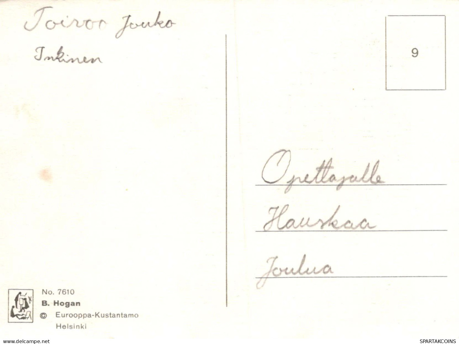Bonne Année Noël CERF Vintage Carte Postale CPSM #PAU759.A - Neujahr
