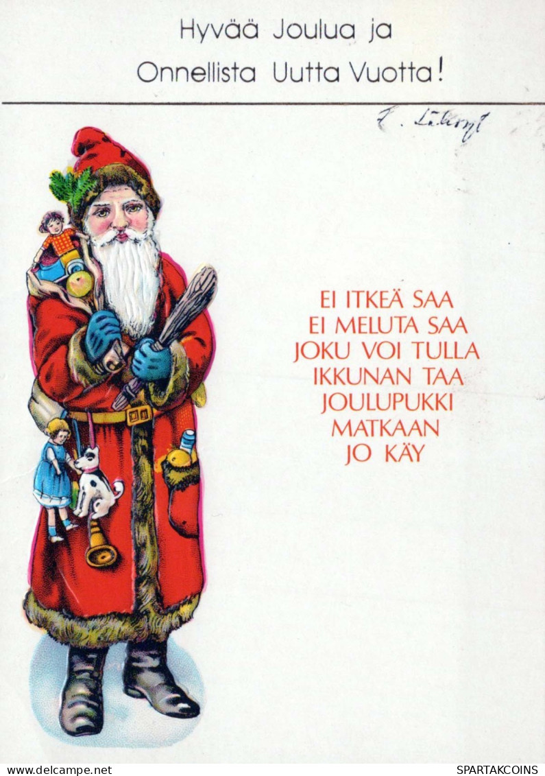 WEIHNACHTSMANN SANTA CLAUS Neujahr Weihnachten Vintage Ansichtskarte Postkarte CPSM #PAU590.A - Santa Claus
