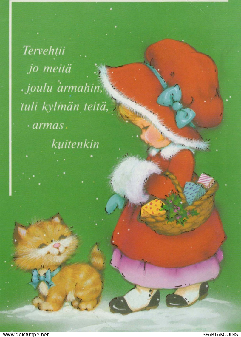 Buon Anno Natale BAMBINO Vintage Cartolina CPSM #PAS806.A - Neujahr