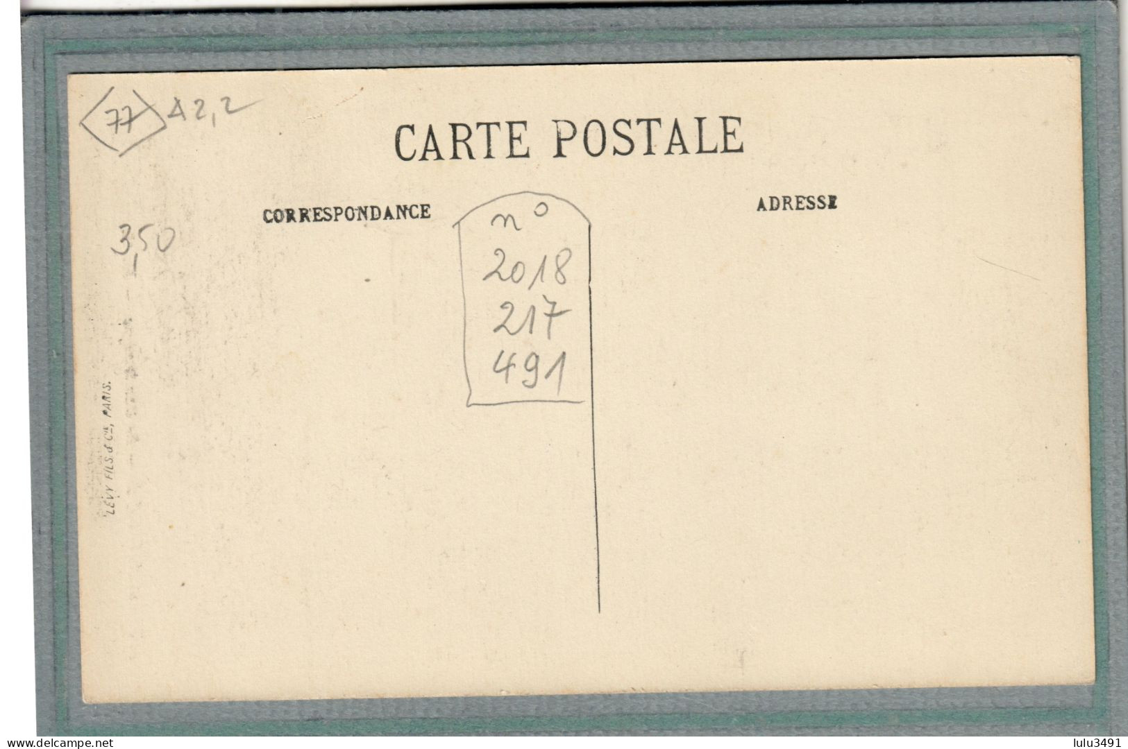 CPA (77) MONT-AIGU - Thème: ARBRE: Aspect Du Charlemagne Au Début Du Siècle - Andere & Zonder Classificatie