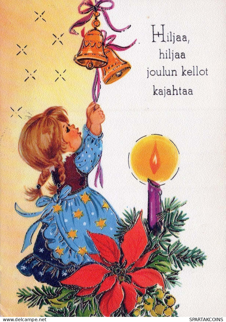 Bonne Année Noël ENFANTS Vintage Carte Postale CPSM #PAS787.A - Neujahr