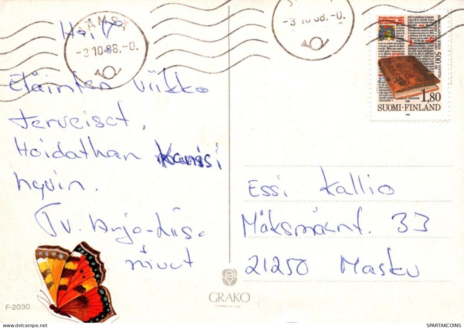 CHIEN Animaux Vintage Carte Postale CPSM #PAN650.A - Chiens