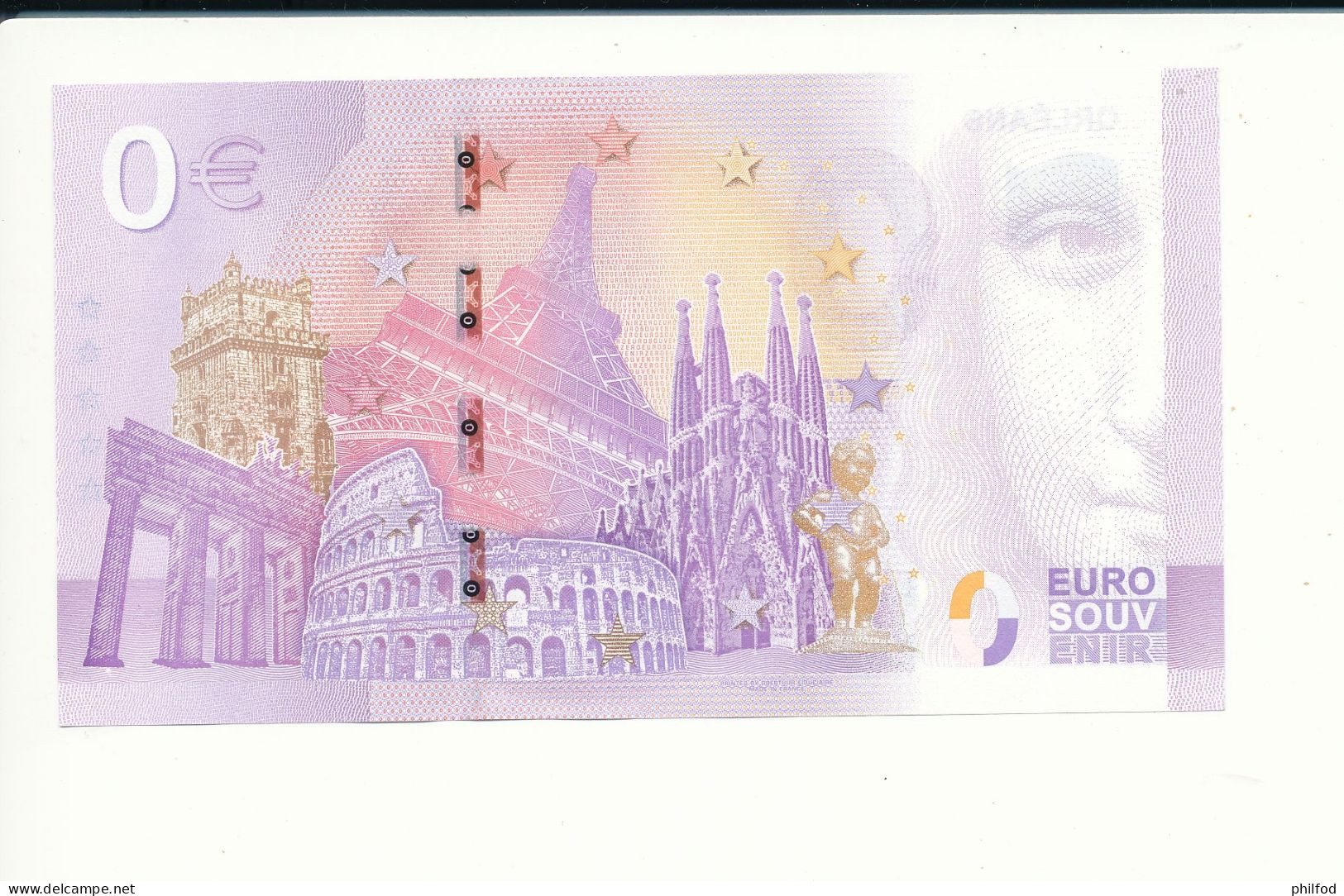 Billet Touristique 0 Euro - ORLEANS - UEYR - 2023-1  N° 955 - Autres & Non Classés