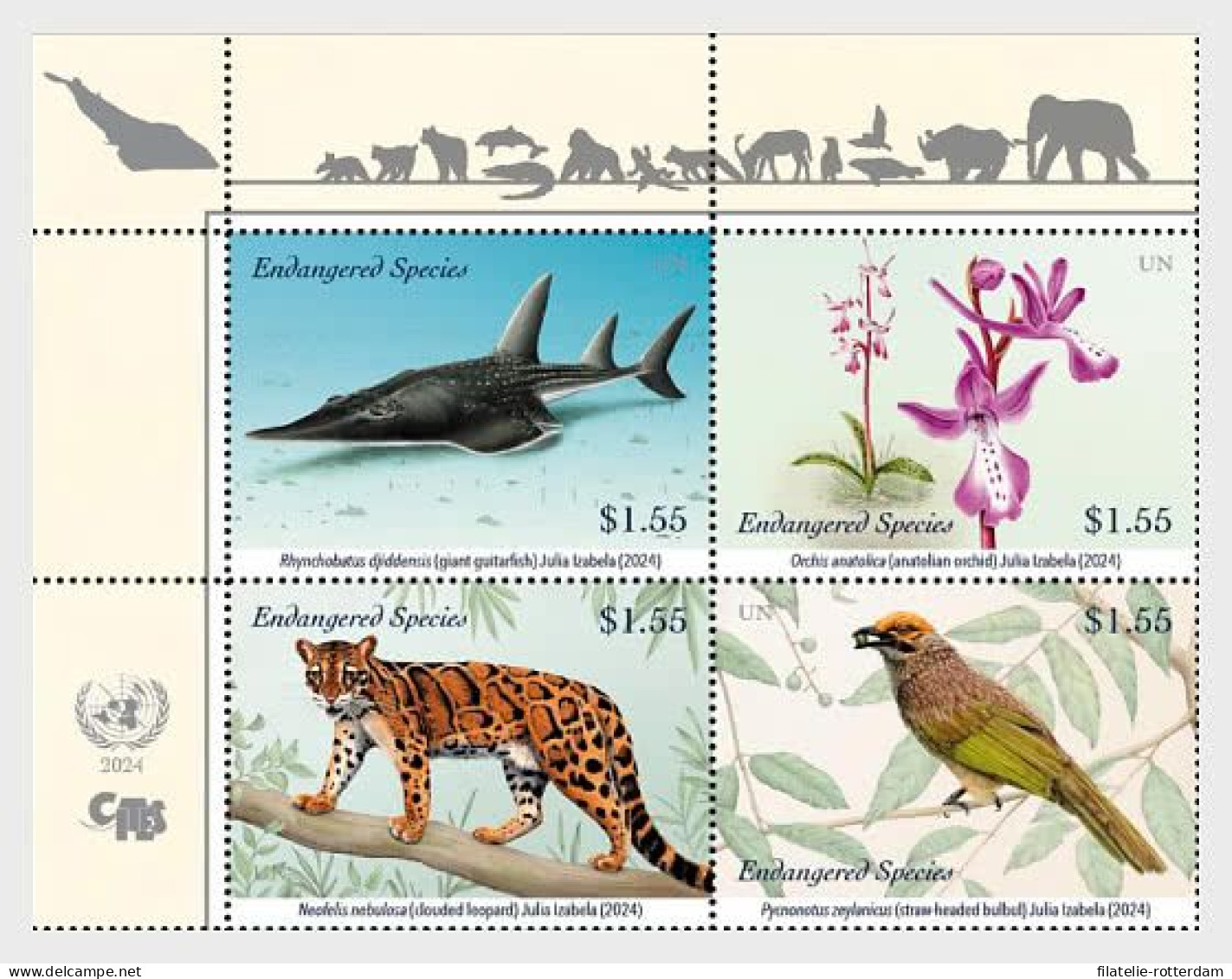 UN / VN (New York) - Postfris / MNH - Complete Set Endagered Animals 2024 - Unused Stamps