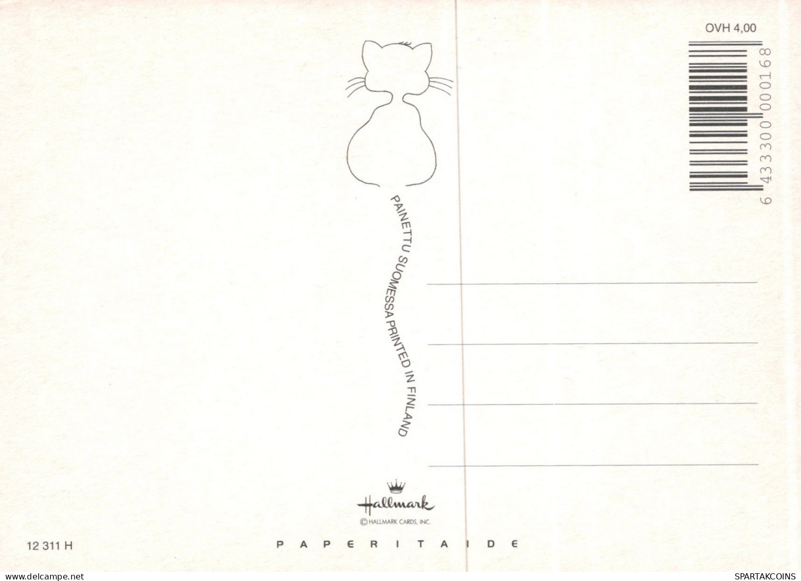 KATZE MIEZEKATZE Tier Vintage Ansichtskarte Postkarte CPSM Unposted #PAM140.A - Cats