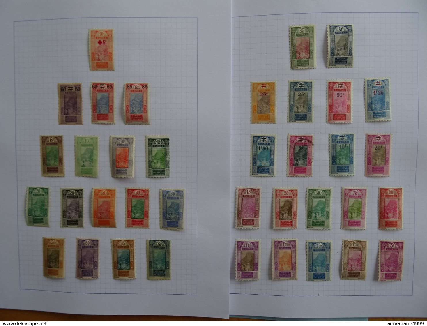 FRANCE Colonies GUINEE Collection Très Avancée Cote 1290 € - Souvenir Blocks