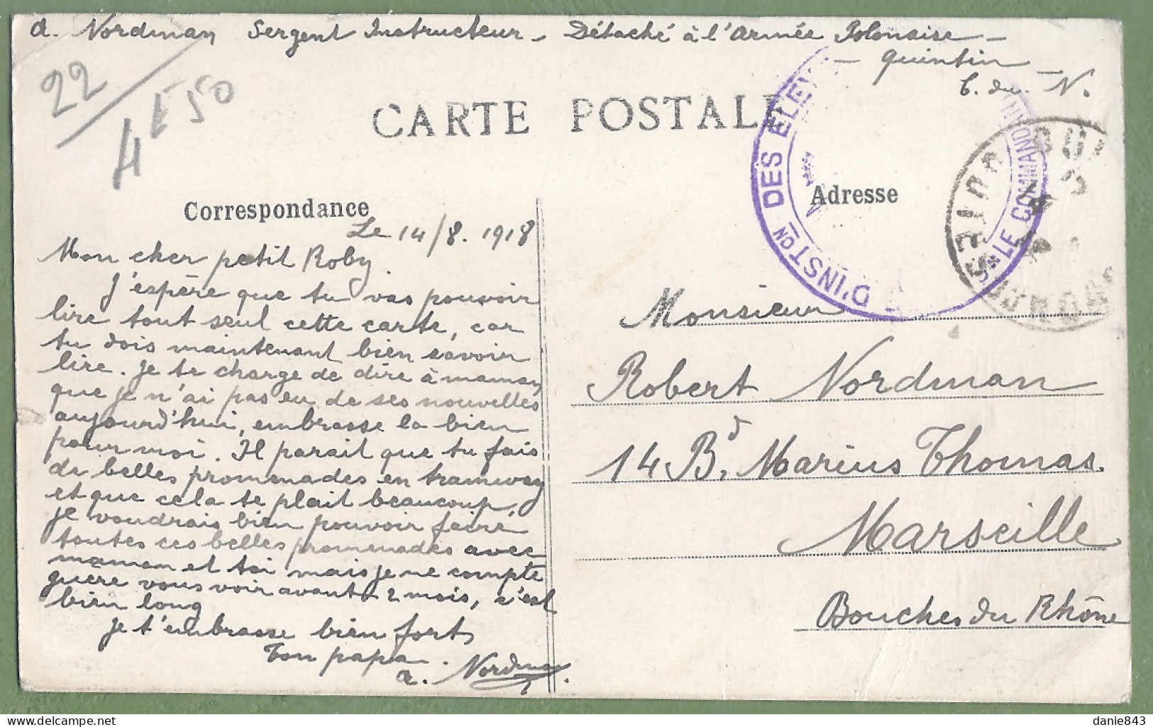 CPA - COTES D'ARMOR - QUINTIN - LA PORTE NEUVE - Correspondance Et Cachet Militaire Au Dos - Quintin