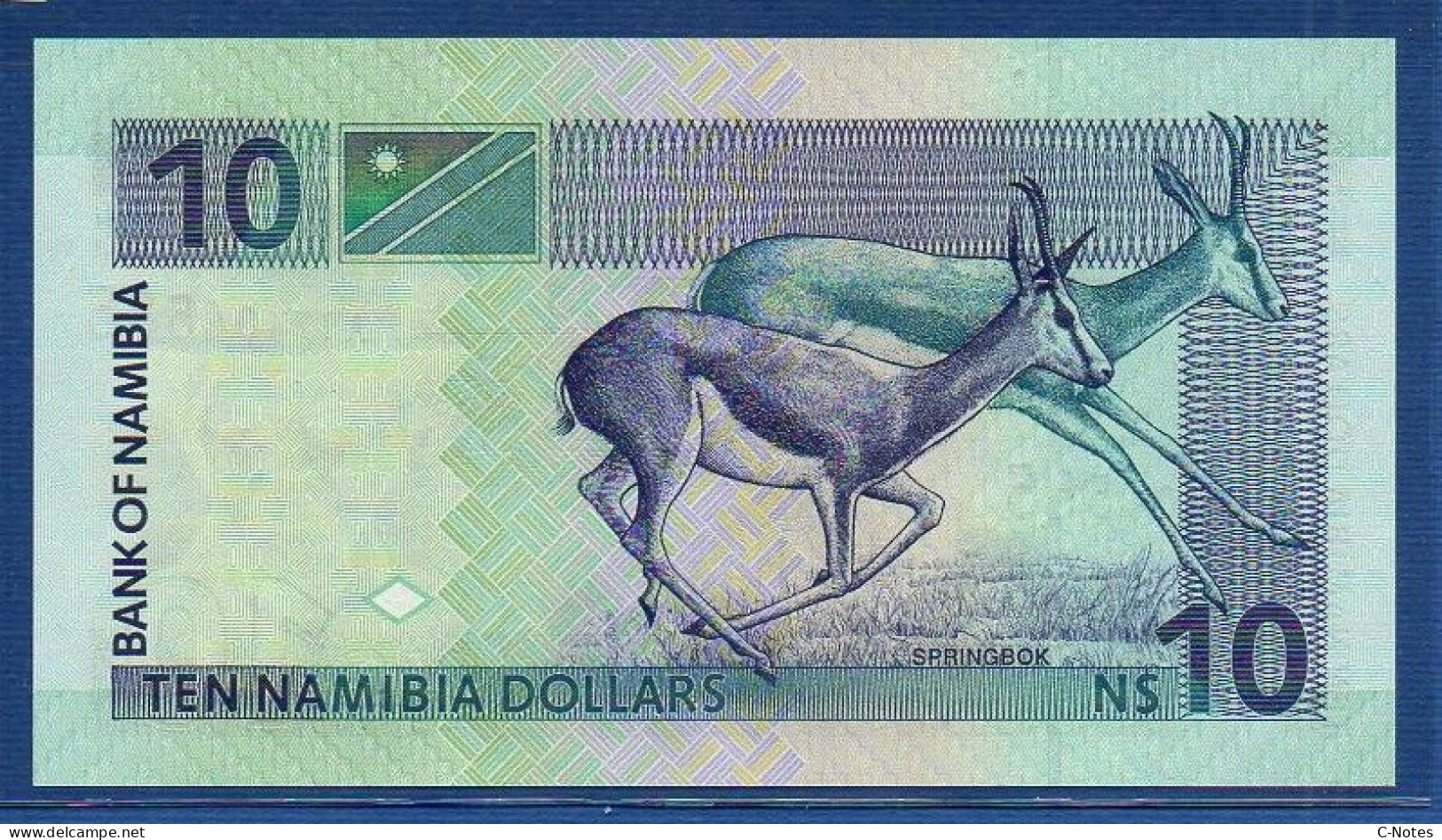 NAMIBIA - P. 4bA2 – 10 Namibia Dollars ND, UNC, S/n A17404585 - Namibia