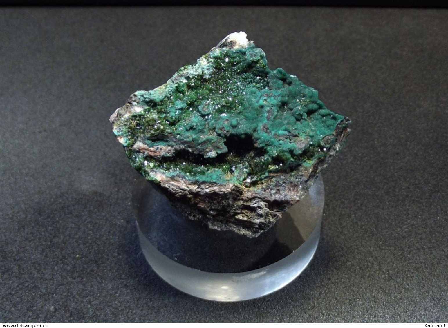 Pseudomalachite With Libethenite  ( 3 X 2 X 2 Cm ) Miguel Vacas Mine - Vila Viçosa Evora Distr. - Portugal - Minerals