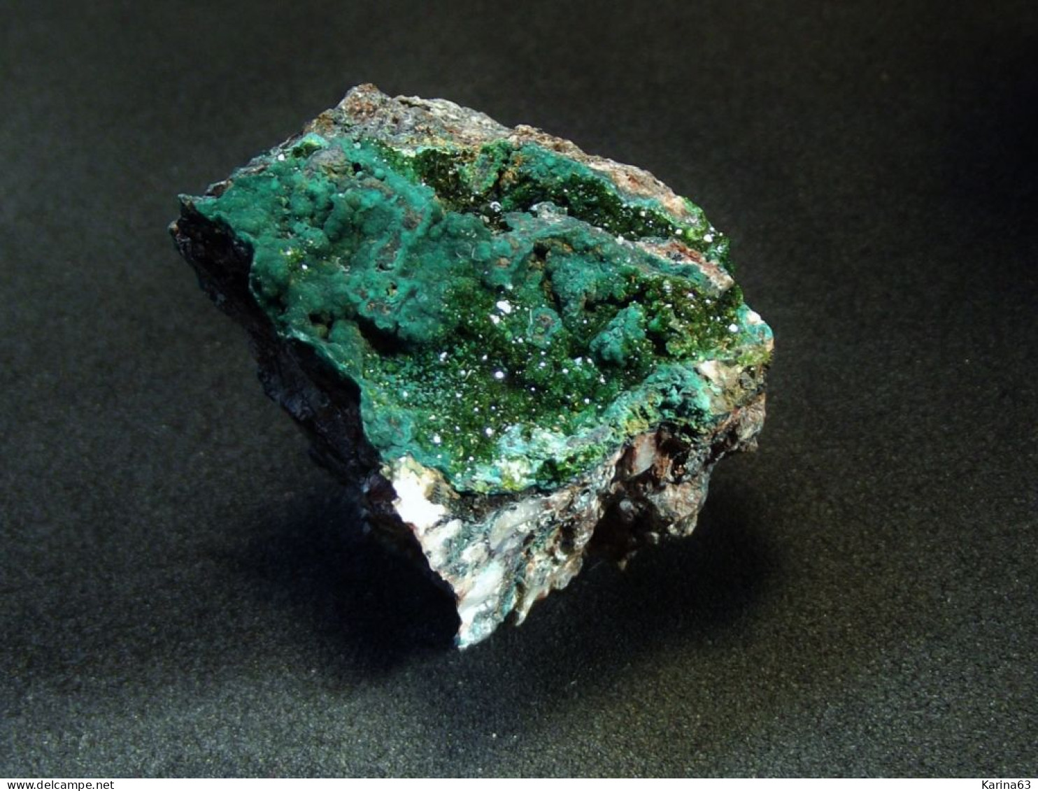 Pseudomalachite With Libethenite  ( 3 X 2 X 2 Cm ) Miguel Vacas Mine - Vila Viçosa Evora Distr. - Portugal - Minerali